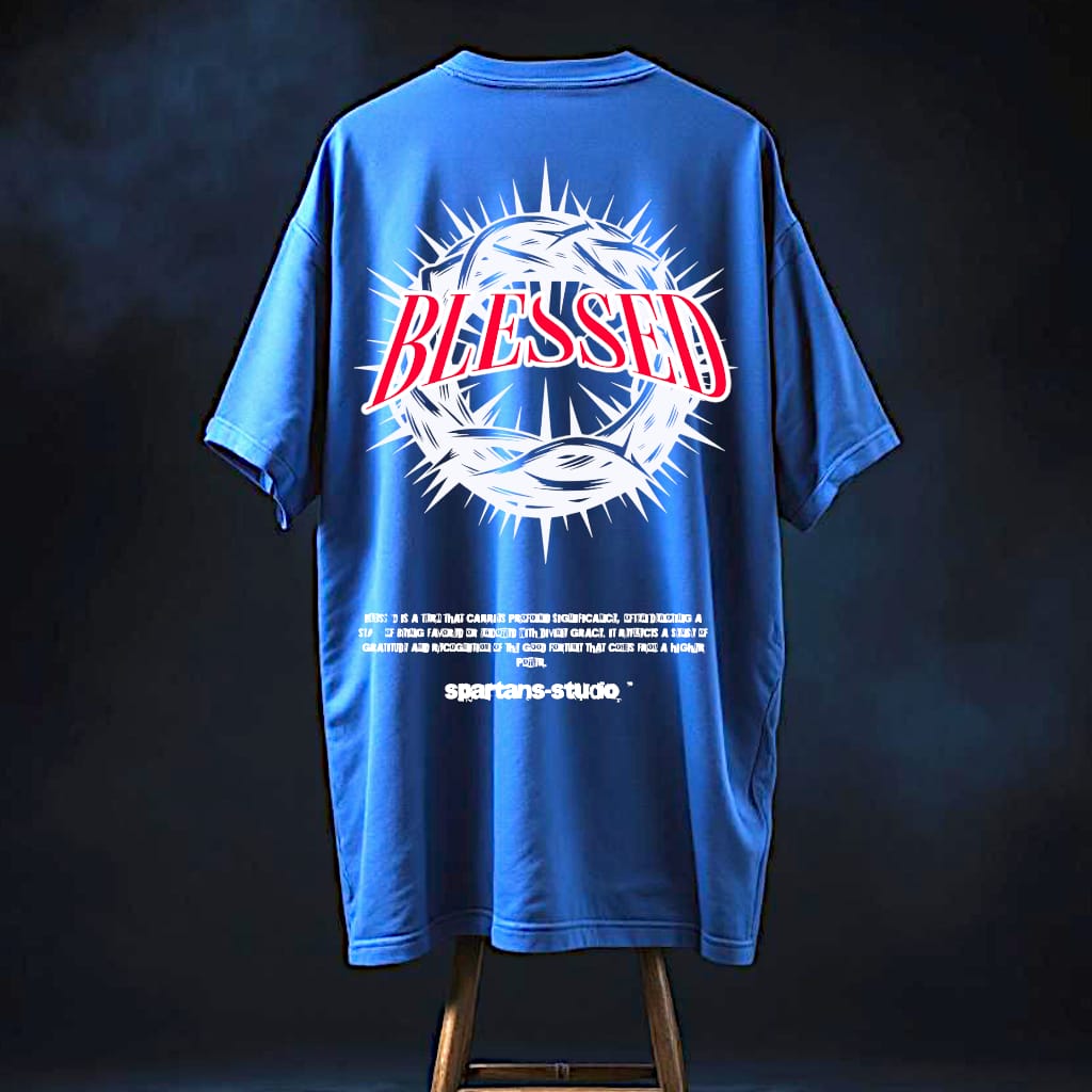 DIESEL BLUE BLESSED T-SHIRT