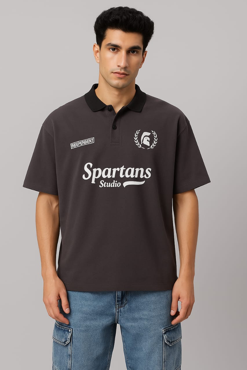 COFFEE VARSITY POLO T-SHIRT