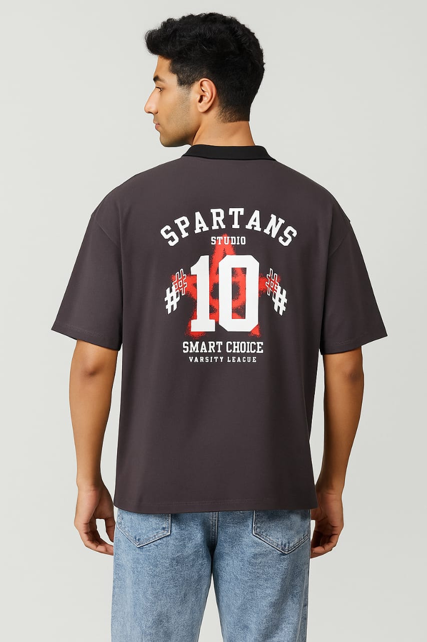 COFFEE VARSITY POLO T-SHIRT