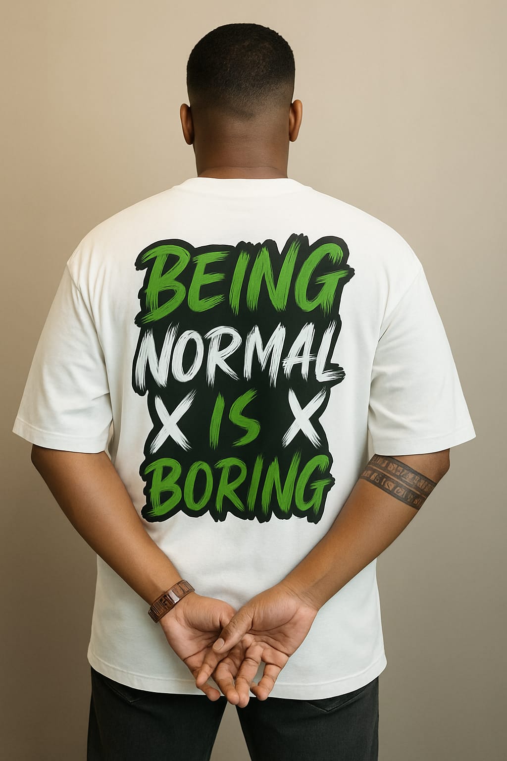 WHITE UNAPOLOGETICALLY BOLD T-SHIRT