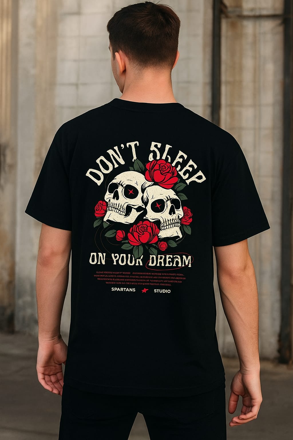 BLACK WAKE UP T-SHIRT