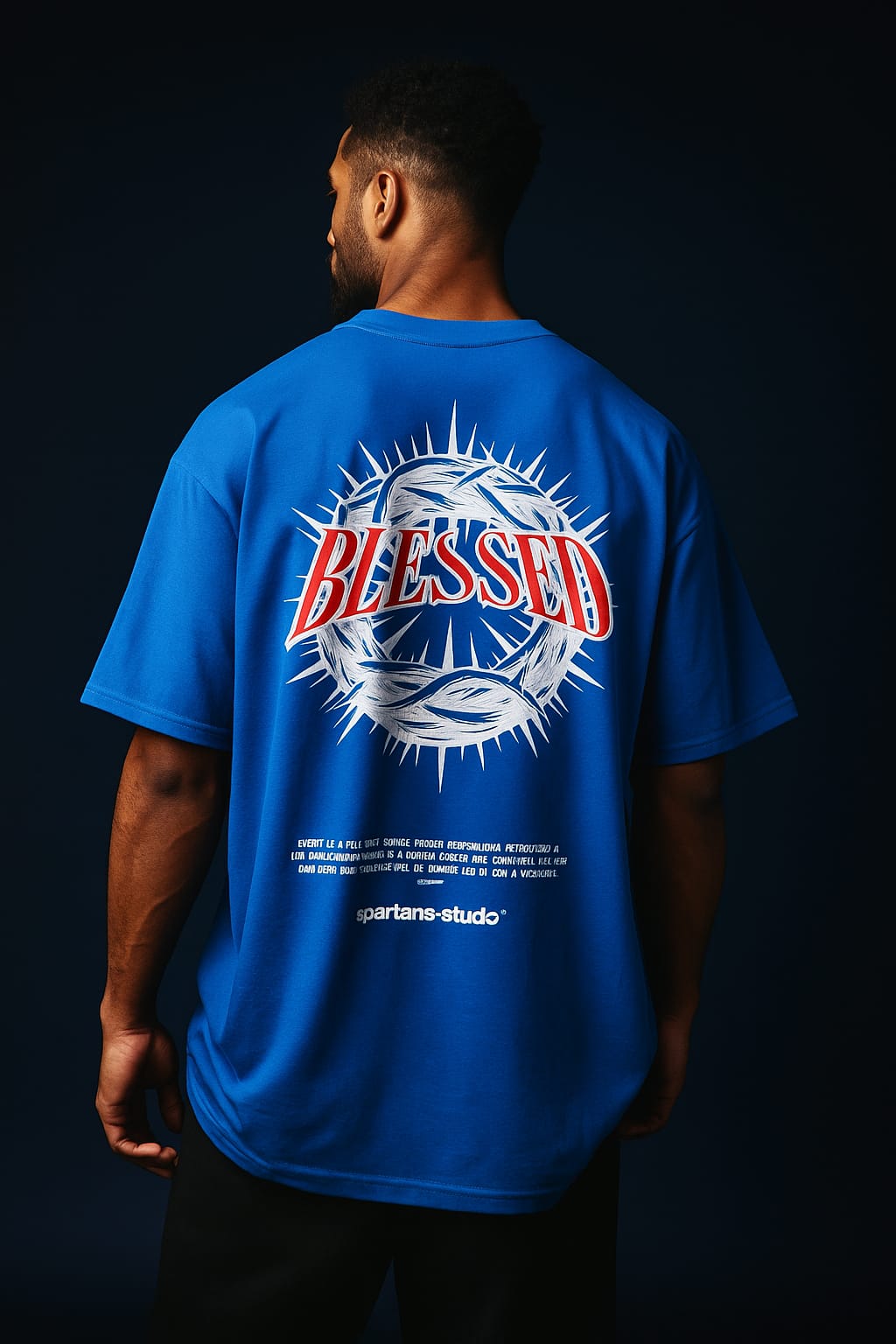 DIESEL BLUE BLESSED T-SHIRT