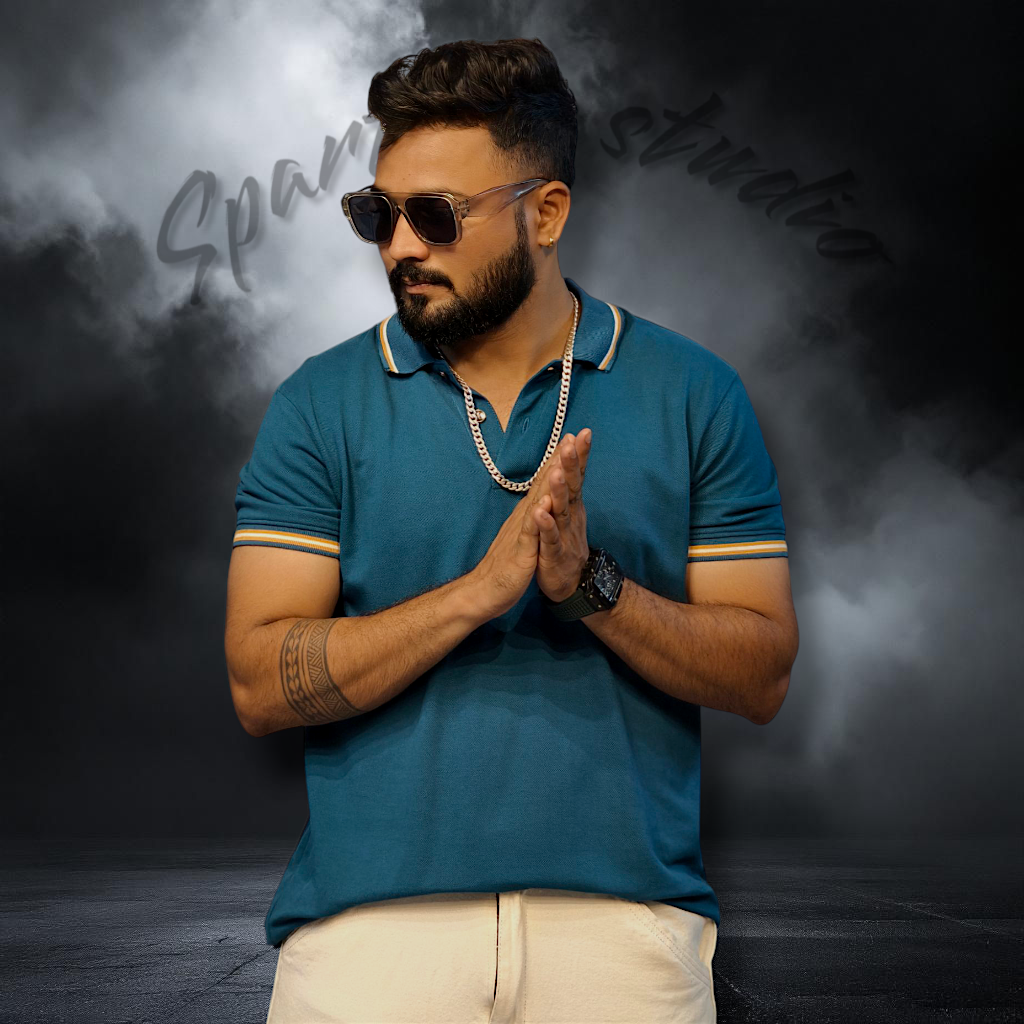 TEAL GREEN PERFORMANCE POLO T-SHIRT