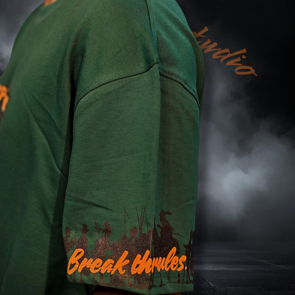 GREEN FLORAL CHAOS T-SHIRT